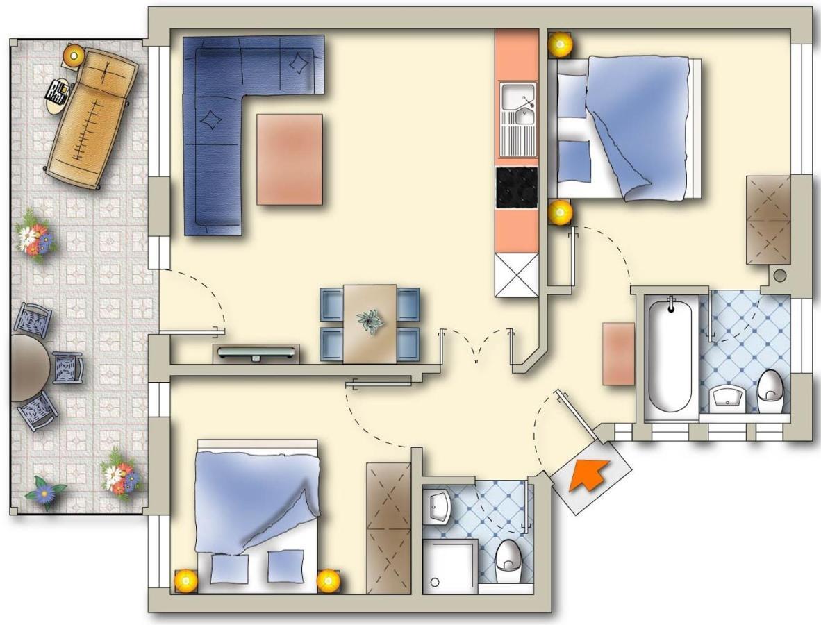 Komfort-Ferienwohnung Hansa By Meer-Ferienwohnungen Binz Extérieur photo
